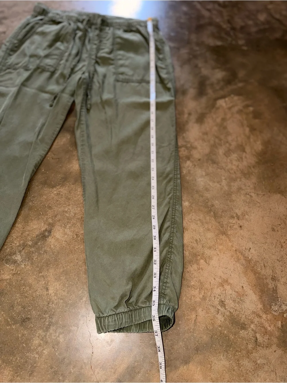 Sanctuary Olive Green Lyocell Jogger Pants Drawstring Utility XL - Picture 8 of 12